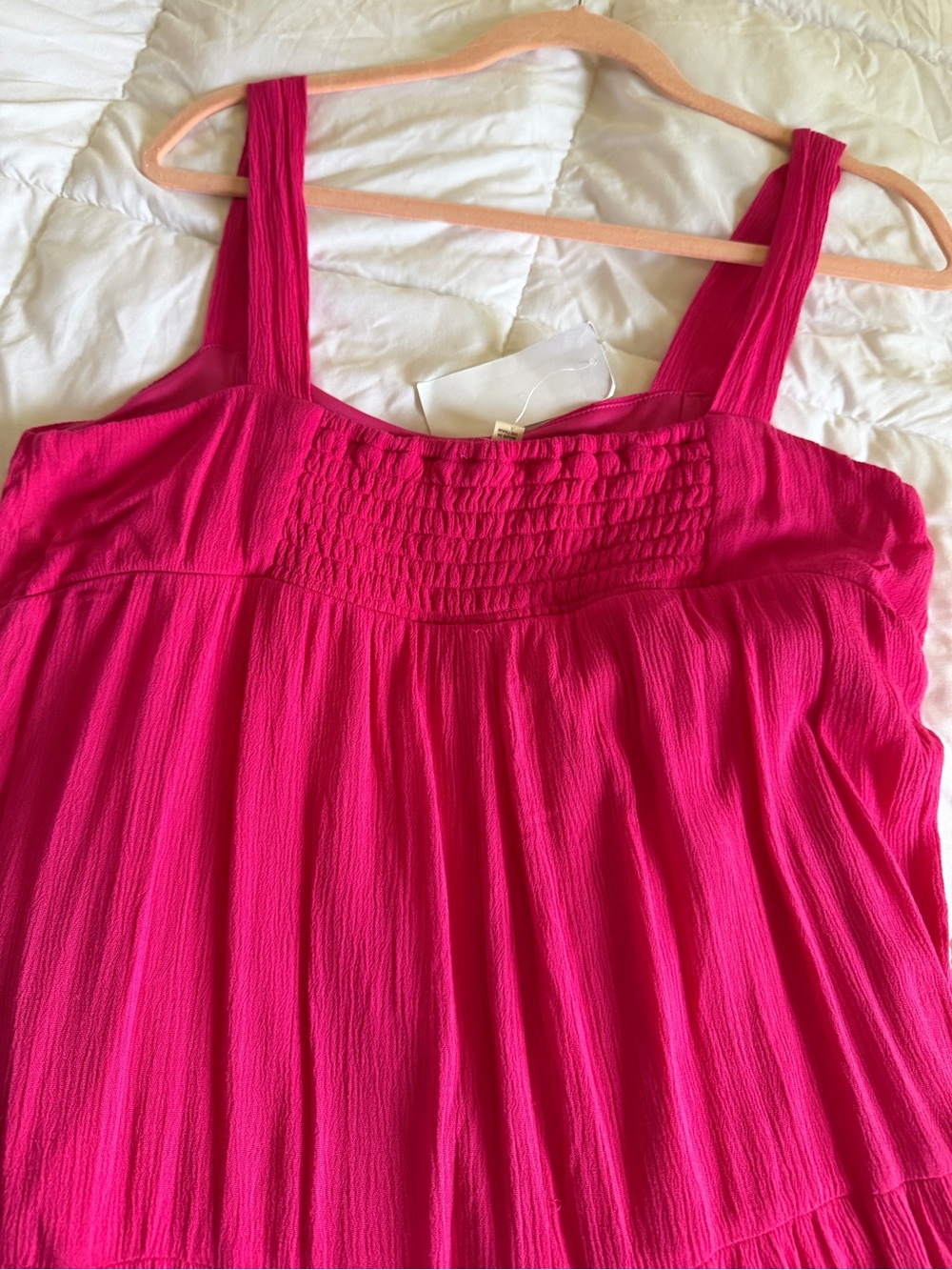 Moa Moa Hot Pink Tiered Maxi Sundress - Picture 7 of 7